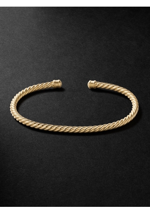 David Yurman - Cablespira® 18-Karat Gold Cuff - Men - Gold - L