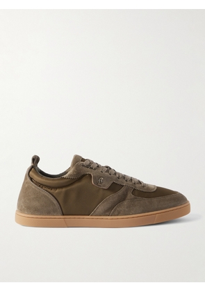 Christian Louboutin - Tutti Rui Suede and Shell Sneakers - Men - Brown - EU 40