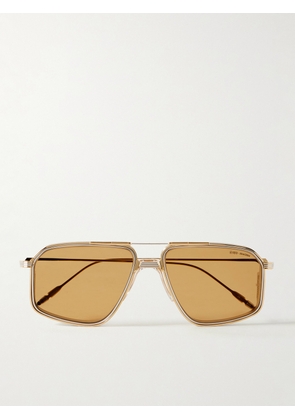 Jacques Marie Mage - Decade Collection Jagger Aviator-Style Beta Titanium Sunglasses - Men - Gold