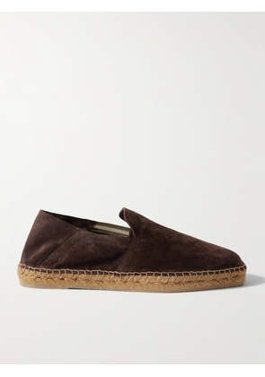 Castañer - Parker Collapsible-Heel Suede Espadrilles - Men - Brown - EU 39