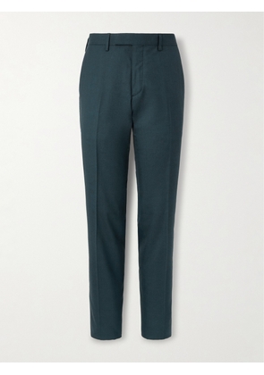 Mr P. - Slim-Leg Wool and Silk-Blend Suit Trousers - Men - Blue - 28