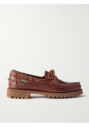Sebago - Ranger Waxed-Leather Boat Shoes - Men - Brown - UK 6