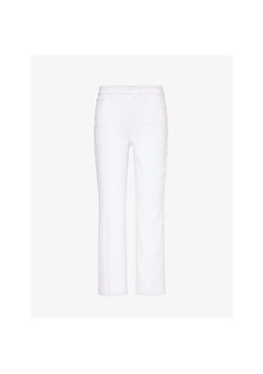 Womens Good American Good Legs Straight-Leg Mid-Rise Stretch Jeans