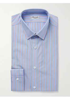 Charvet - Striped Cotton-Poplin Shirt - Men - Blue - EU 38