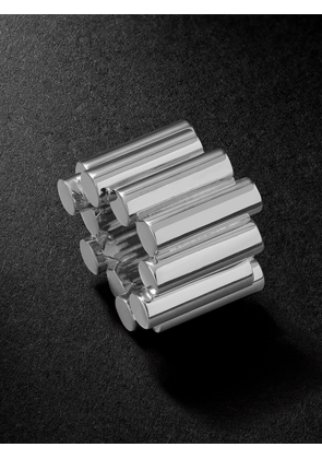 Viltier - Edge 18-Karat White Gold Pendant - Men - Silver