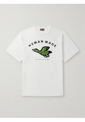 Human Made - Logo-Print Cotton-Jersey T-Shirt - Men - White - S