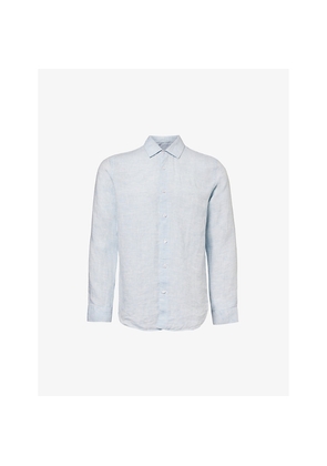 Mens Orlebar Brown Giles Long-Sleeve Regular-Fit Linen Shirt