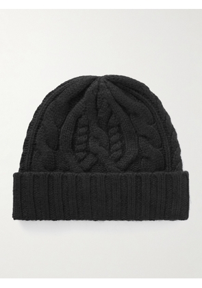 Polo Ralph Lauren - Logo-Appliquéd Wool and Cashmere-Blend Beanie - Men - Black