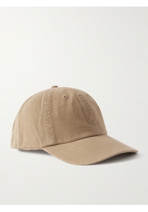 Polo Ralph Lauren - Logo-Embroidered Cotton-Twill Baseball Cap - Men - Neutrals