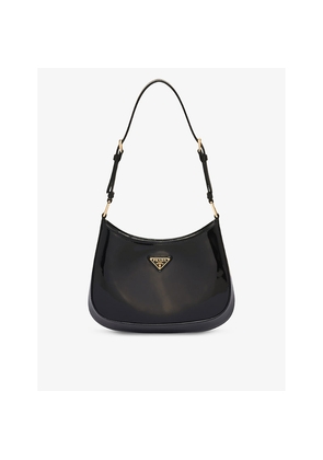 Womens Prada Cleo Patent-Leather Shoulder Bag