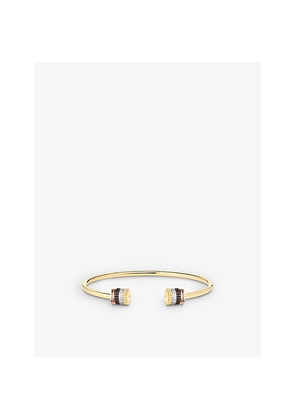 Mens Boucheron Quatre Classique Pvd-Coated 18ct Yellow, White and Pink Gold and 0.23ct Brilliant-Cut Diamond Bracelet