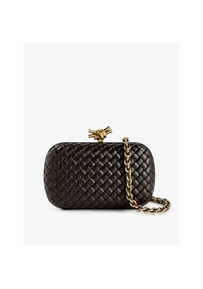 Womens Bottega Veneta Knot Mini Leather Cross-Body Bag