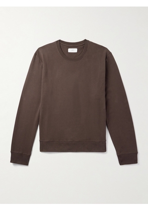 Mr P. - Cotton-Blend Jersey Sweatshirt - Men - Brown - XS