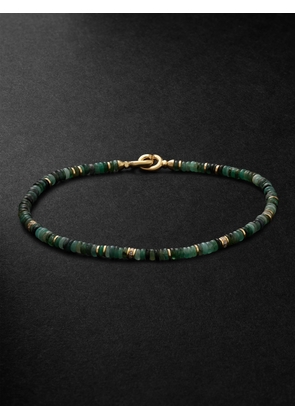 MAOR - Shine 18-Karat Gold, Emerald and Diamond Bracelet - Men - Green - M