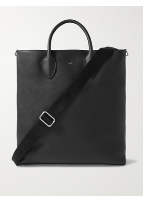 Mr P. - Full-Grain Leather Tote Bag - Men - Black