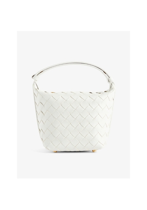 Womens Bottega Veneta Wallace Candy Leather Top Handle Bag