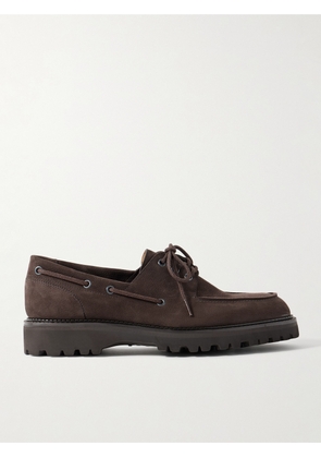 John Lobb - Tide Nubuck Boat Shoes - Men - Brown - UK 6