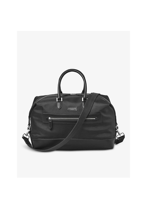 Mens Aspinal Of London Logo-Embellished Woven Duffle Bag