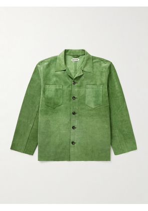 BODE - Suede Overshirt - Men - Green - S