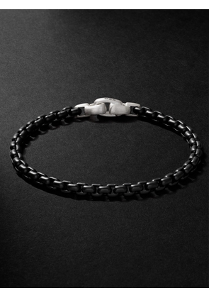 David Yurman - Blackened Sterling Silver Chain Bracelet - Men - Black - M