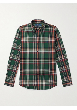 Polo Ralph Lauren - Button-Down Collar Checked Cotton Oxford Shirt - Men - Green - XS