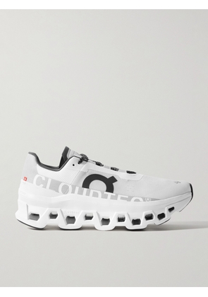 ON - Cloudmonster Rubber-Trimmed Mesh Running Sneakers - Men - White - US 7