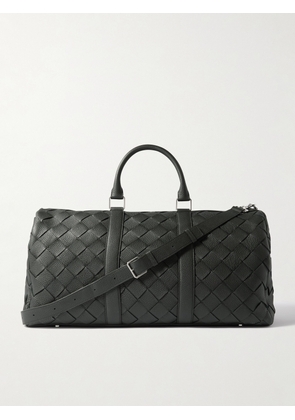 Bottega Veneta - Intrecciato Full Grain Leather Duffle Bag - Men - Black