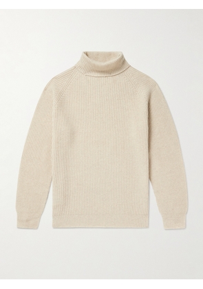 John Smedley - Auckland Recycled-Cashmere and Wool-Blend Rollneck Sweater - Men - Neutrals - S