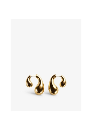 Womens Bottega Veneta Drop 18ct Yellow Gold-Plated Sterling-Silver Earrings