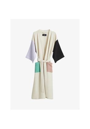 Hay Waffle-Texture Cotton-Blend Bathrobe
