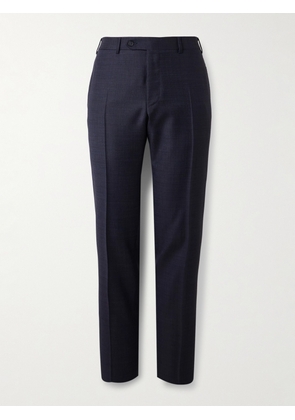 Canali - Slim-Fit Straight-Leg Checked Super 130s Wool Suit Trousers - Men - Blue - IT 46