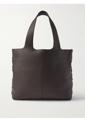 Bottega Veneta - Large Intrecciato-Detailed Full-Grain Leather Tote Bag - Men - Brown