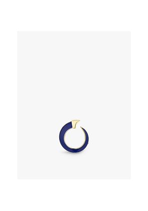 Womens Shaun Leane Sabre Solis 18ct Yellow Gold-Plated Vermeil Sterling-Silver and Enamel Ring