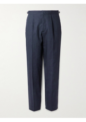 Orlebar Brown - Carsyn Tapered Linen Trousers - Men - Blue - UK/US 28