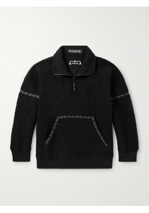 MANAAKI - Ari Fleece Half-Zip Sweatshirt - Men - Black - S