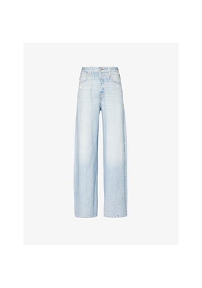 Womens Rag & Bone Miramar Sofie Wide-Leg Mid-Rise Cotton-Jersey Trousers