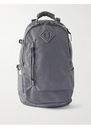 Visvim - Leather-Trimmed CORDURA® Backpack - Men - Gray