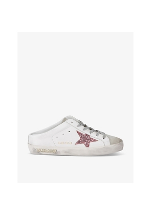 Womens Golden Goose Women's Superstar Sabot Backless Leather Low-Top Trainers