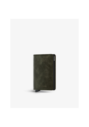Secrid Slimwallet Vintage Leather and Aluminium Cardholder