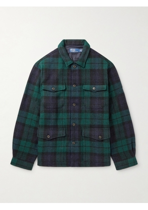 Polo Ralph Lauren - Checked Wool and Alpaca-Blend Overshirt - Men - Green - S