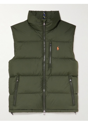 Polo Ralph Lauren - Gorham Logo-Embroidered Quilted Padded Shell Down Gilet - Men - Green - S