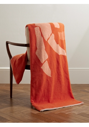 The Conran Shop - Charlie Sheppard Merino Wool-Jacquard Throw - Men - Orange