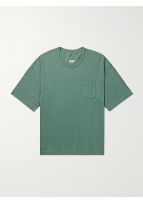 Visvim - Ex Jumbo Cotton-Blend Jersey T-Shirt - Men - Green - 1