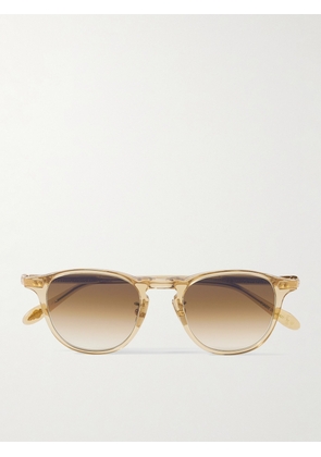 Garrett Leight California Optical - Hampton J Sun Round-Frame Acetate Sunglasses - Men - Brown
