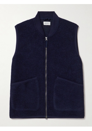 Hartford - Boiled Wool-Blend Gilet - Men - Blue - S
