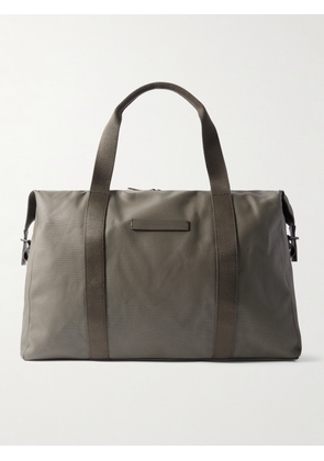 Horizn Studios - SoFo L Leather and Grosgrain-Trimmed Canvas Weekend Bag - Men - Green