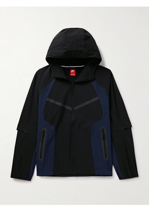Nike - Tech Logo-Embroidered Colour-Block Dri-FIT Hooded Jacket - Men - Black - S