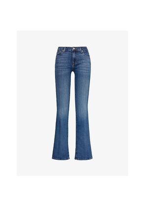 Womens 7 For All Mankind Bootcut Soho Flared-Leg Mid-Rise Stretch-Denim Jeans