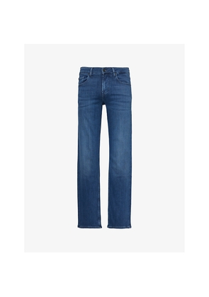 Mens 7 For All Mankind Standard Luxe Performance Regular-Fit Straight-Leg Stretch Denim-Blend Jeans