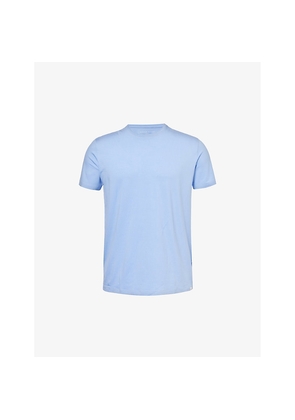 Mens Derek Rose Basel Short-Sleeved Stretch-Woven Pyjama Top